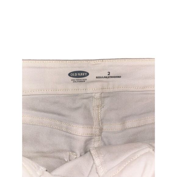 Old Navy White Denim Skirt Stretch Size 2 Regular Standard - Picture 5 of 7